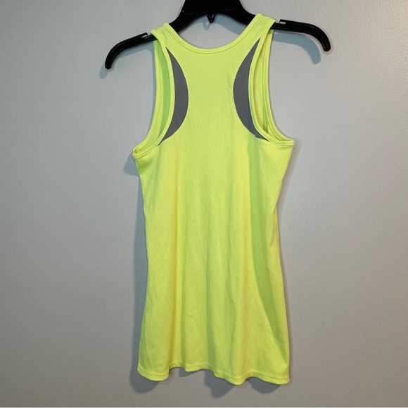 Under Armour UA Neon Yellow Racerback Tank Size M - Picture 2 of 6
